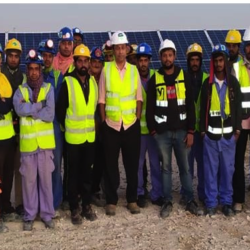 Workers at Solar Par